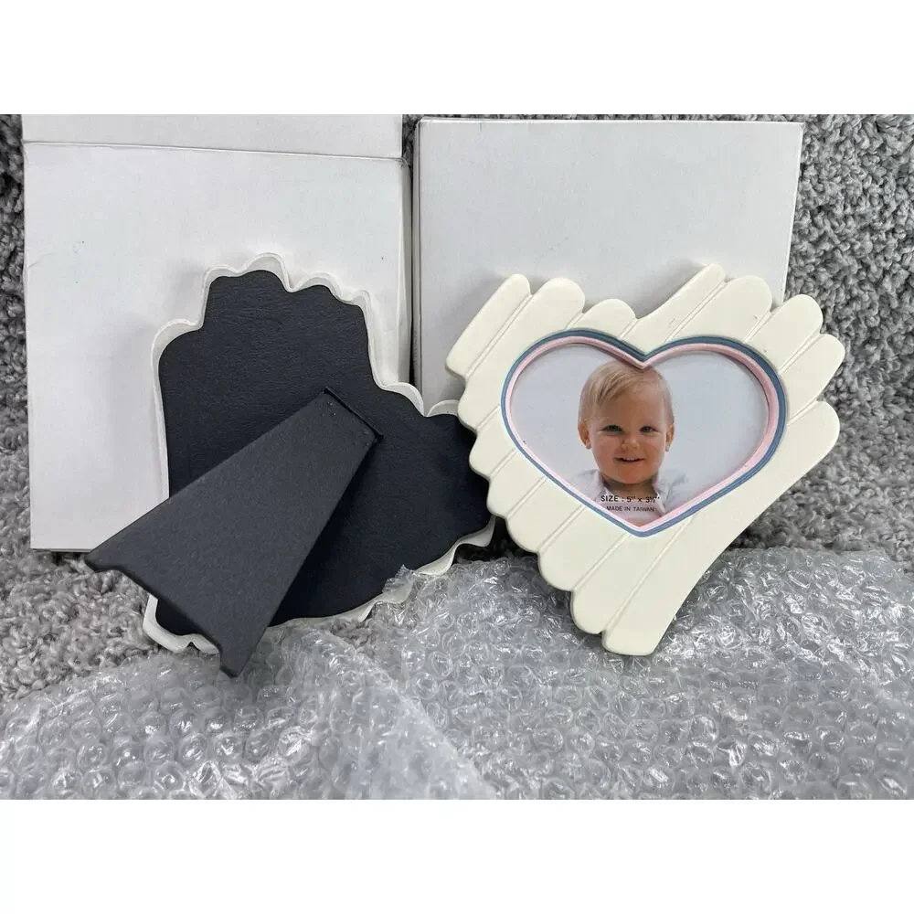 Heart Shaped Picture Frames Photo Bundle Set Of 2 Size 5